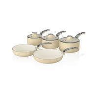5-Piece Retro Pan Set in Cream Cream