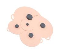 5 Piece Reusable Silicones Kitchen Food Storage Lid Spill Proof Airtights Seal Multicolored Covers For Leftover Storage Dishwasher Safe Silicones Covers