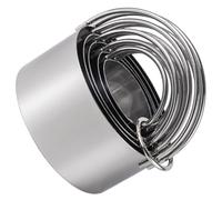 5 Piece Round Cookie Set Ergonomic Handle Professional Stainless Steel Holiday Baking Essentials Set for Home Bakery and Party