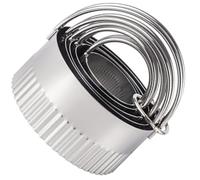 5 Piece Round Cookie Set Ergonomic Handle Professional Stainless Steel Holiday Baking Essentials Set for Home Bakery and Party