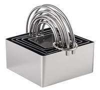 5 Piece Round Cookie Set Ergonomic Handle Professional Stainless Steel Holiday Baking Essentials Set for Home Bakery and Party