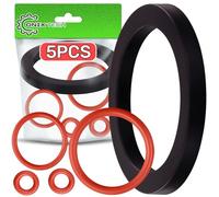 5 Piece Rubber Gasket Seal and O Rings for Coffee Machine Under Sump for Gaggia Baby Prima - Warranty 5 Years - ONIX TECH