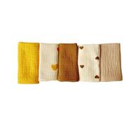 5 Piece Set Face Towel 4 Ply Soft Absorbent Square Towel for Babies Comfortable Washcloths for Newborn Toddler Unisex Face Towel