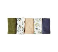 5 Piece Set Face Towel 4 Ply Soft Absorbent Square Towel for Babies Comfortable Washcloths for Newborn Toddler Unisex Face Towel