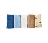 5 Piece Set Face Towel 4 Ply Soft Absorbent Square Towel for Babies Comfortable Washcloths for Newborn Toddler Unisex Face Towel