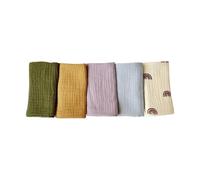 5 Piece Set Face Towel 4 Ply Soft Absorbent Square Towel for Babies Comfortable Washcloths for Newborn Toddler Unisex Face Towel