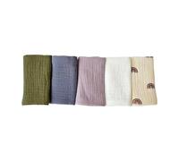 5 Piece Set Face Towel 4 Ply Soft Absorbent Square Towel for Babies Comfortable Washcloths for Newborn Toddler Unisex Face Towel