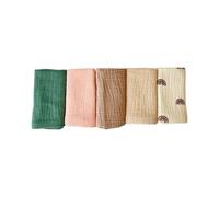 5 Piece Set Face Towel 4 Ply Soft Absorbent Square Towel for Babies Comfortable Washcloths for Newborn Toddler Unisex Face Towel