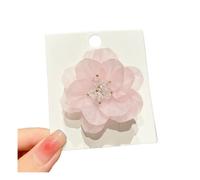 5 Piece Set For Women Multicolor Cherry Blossom Camellia Lovely Side Clip With Bangs Hairpin For Everyday Use(One camellia pink)