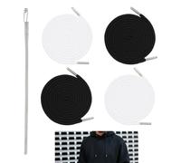 5 Piece Set Jogging Bottoms Cord for Hoodie, 160 cm Drawstring with Metal Ends, Polyester Trouser Band with Stainless Steel Pull Through Needle, Replacement Cord Strap for Trousers and Sportswear