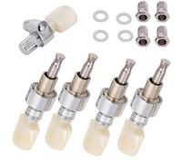 5-piece Set Of Stringed Banjo Pegs For Head Tuning Tuner Plug + Bushing Tuning Tuner