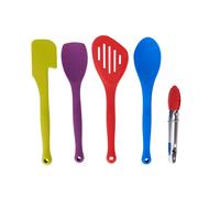 5-Piece Silicone Cooking Utensils Set Colourworks Green One Size