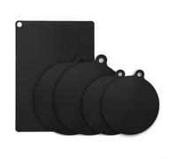 5-Piece Silicone Fiberglass Heat Resistant Protectors for Induction Cooktop, Designed for Electromagnetic Stove Spill and Heat Damage Prevention (0.7mm)