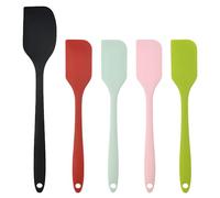5-Piece Silicone Spatula Set - Heat Resistant Non-Stick Bakeware Tools for Baking & Cooking, Rubber Spatulas with Hanging Holes for Kitchen Utensils Organizer