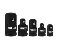 5-Piece Socket Adapter Set，Adapter and Reducer with 1/2" to 3/8", 1/4" to 3/8", 3/4" to 1/2", Heavy Duty Cr-V Steel for Impact Drivers, Wrenches & Ratchets