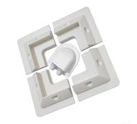 5-Piece Solar Mount Set ABS for Motorhomes 5-Piece (White) | High-strength ABS, UV-resistant, weather-proof, prevents cracking, ideal for harsh outdoor conditions