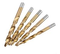 5 Piece Spiral Step Drill Bit Set Made of HSS for Use in Woodworking Pocket Hole Joinery and Sliding Door Frame Fabrication (1pc 8 to 4mm)
