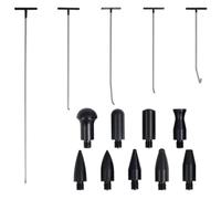 5 Piece Stainless Steel Dent Removal Tool Set with 9 Replacement Tips, Paint-Free, Various Sizes, Ideal for Car, Workshop and Garage Repair