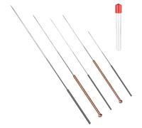 5-Piece Stainless Steel Nozzle Cleaning Needles Kit for 3D Printers, Compatible with Duplicator, MakerBot, RepRap - Sizes 0.2mm, 0.3mm, 0.4mm, 0.5mm, 0.6mm