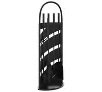 5-Piece Steel Fireplace Tool Set with Stand 23 x 15 x 66 cm Fireplace Tool for Fireplace Wood Stove and Tiled Stove for Ash Cleaning and Stocking Embers in the Living Room and on the Patio