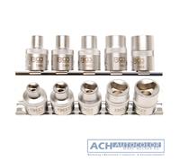 5-Piece Triangular Socket Set for Post Locks M5 - M12 (8-16.5 mm) - BGS 8608
