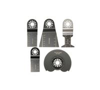 5-Piece Universal Oscillating Multitool Blade Set for Parkside/Workzone/Einhell/Challenge/AEG - Bi-Metal, Fine-Tooth & Flush-Cut Blades