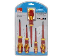 5 piece VDE Insulated Electricians 1000Volt Screwdriver Set