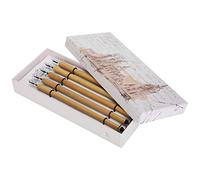 5-Piece Wooden Comic Dip Pen Set - Perfect for Drawing, Art, Signatures & Decoration (Includes 1-5 Nib Sizes)