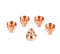 5 Pieces 120929 Plasma Cutter Hand Shield Cap Compatible with For 1250 Torch Model Copper Material Heat Resistant 2.6cm Diameter