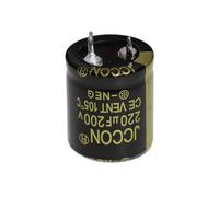 5 Pieces 200V 220uF 22x25 22x25mm 2 Pin Solder Snap-in Terminal Electrolytic Capacitor