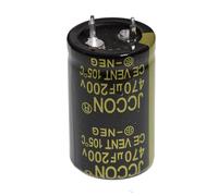 5 Pieces 200V 470uF 22x35 22x35mm 2 Pin Solder Snap-in Terminal Electrolytic Capacitor