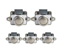 5 Pieces 26.0mm Push Button Latches Cabinet Door Catch Keyless Camper Car Push Lock for RV Cupboard Motorhome for Cabinets/292(Color 13)