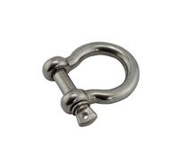 5 Pieces 304 Stainless Steel Safety Bolt Type Anchor Shackle 4mm 5mm 6mm 8mm 10mm Mini Large Rigging Hardware Boat Rope Shackles for Steel Wire,Construction, Rigging(10mm)