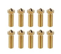 5 pieces 3D printer volcano nozzles stainless steel brass M6 thread hotend nozzle 0.2mm 0.4mm 0.6mm 1.2mm for 1.75mm filament distinctive(0.6mm 1.75mm)