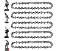 5 Pieces 4 Inch Mini Chainsaw Chain for Stihl GTA 26, 4 Inch Replacement Chains for Cordless Electric Portable Mini Chainsaw for Wood Branch Cutting (28 Drive Links)