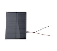 5 Pieces 5 5V 200mA Solar Cells with 10cm Wire for DIY Renewable Energy Kits, Low Power DC Appliances, and Science Projects 110x80mm