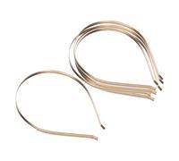 5 Pieces 5mm Stainless Steel Hairbands Headwear Handicraft Ladies Girls Women Golden, 5mm 5 Pieces