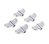 5 Pieces 8 mm Cymbal Stand Wing Nut for Practice Stage Performance M8, Silver