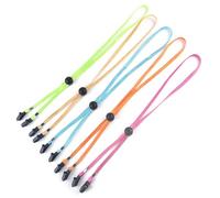 5 Pieces Adjustable Hat Strap Clips Windproof Strap Clips Cap Anti-Loss Strap Hat Chin Cord for Travel, Golfing, Fishing, Vibrant, 0