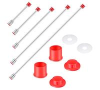 5 Pieces Airless Paint Sprayer Tip Extension Pole Extension Rod for Airless Painting Spray Gun with Red Guard (40,29.95,20,12,7.8 Inches)