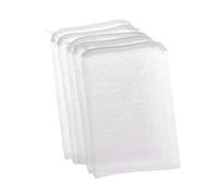 5 Pieces Aquarium Filter Bag, Fish Tank Mesh Bag Zipper Net Pond For Bio Ball Active Carbon Isolation Storage 20X30cm Practical design
