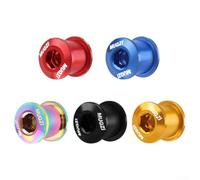 5 Pieces Bicycle Double Chainring Bolts Set, 7075 Aluminum Alloy Lightweight Chainwheel Screws, for MTB Road Bike Crankset Repair Parts(Black)