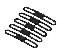 5 Pieces Bicycle Mounting Straps, Multipurpose Silicone Hard Bandage for Flashlight, Mobile Phone, MP3, Water Bottle and Spare Parts