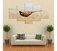 5 Pieces Canvas Wall Art Pheasant Wild Animal With Frame: 150 X 100 Cm Wall Decor Modern Artwork Painting For Home Office Living Room Bedroom For Dining Room Children'S Room Gallery