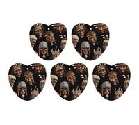 5 Pieces Car Air Freshener African Ritual Ethnic Tribal Printed Car Aromatherapy Tablets Scented Cards Hanging Scented Cards Rearview Mirror Pendant