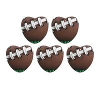 5 Pieces Car Air Freshener American Football Laces Printed Car Aromatherapy Tablets Scented Cards Hanging Scented Cards Rearview Mirror Pendant