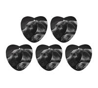 5 Pieces Car Air Freshener Black Labrador Puppy Printed Car Aromatherapy Tablets Scented Cards Hanging Scented Cards Rearview Mirror Pendant