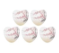 5 Pieces Car Air Freshener Cherry Blossoms Tree Zen Printed Car Aromatherapy Tablets Scented Cards Hanging Scented Cards Rearview Mirror Pendant