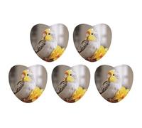 5 Pieces Car Air Freshener Cute Cockatiel Printed Car Aromatherapy Tablets Scented Cards Hanging Scented Cards Rearview Mirror Pendant