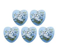 5 Pieces Car Air Freshener Do Not Forget Me Printed Car Aromatherapy Tablets Scented Cards Hanging Scented Cards Rearview Mirror Pendant